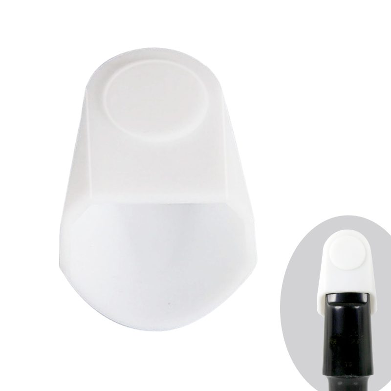 Silica Gel Mouthpiece Cap Cover Durable Mouthpiece Protector for Tenor Saxophone Sax Mouthpiece Protective Cap Large Size(White)