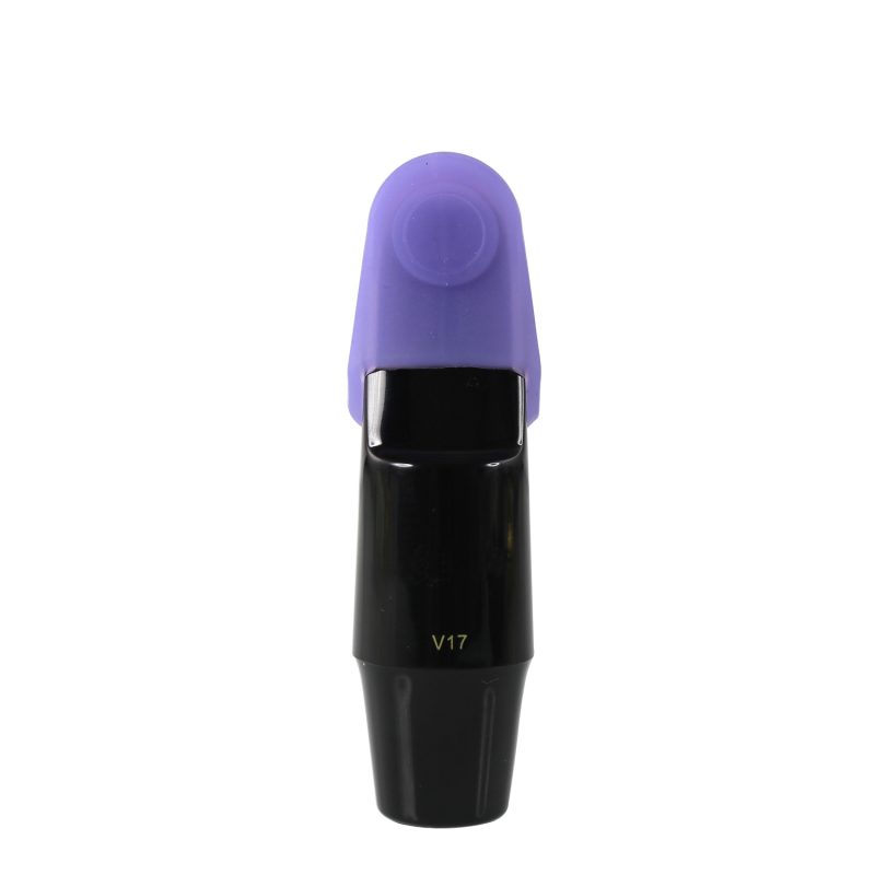 Silica Gel Mouthpiece Cap Cover Durable Mouthpiece Protector for Clarinet/Alto Saxophone Sax Protective Cap Middle Size(Purple)