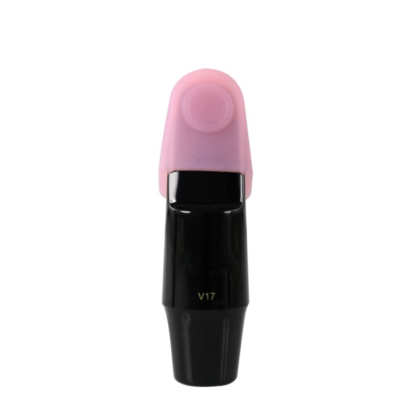 Silica Gel Mouthpiece Cap Cover Durable Mouthpiece Protector for Clarinet/Alto Saxophone Sax Mouthpiece Protective Cap Middle Size(Pink)
