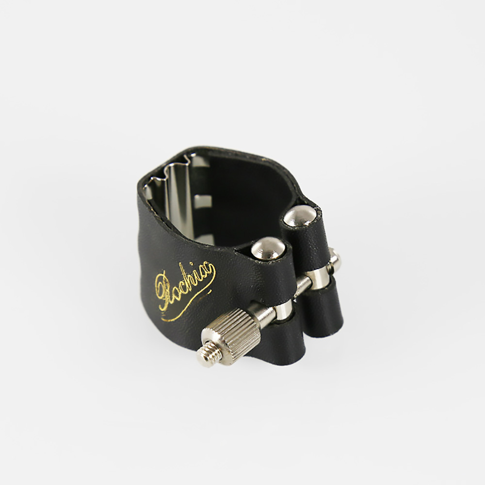 Rochix Leather Ligature with Copper Sheet and Plastic Cap for Alto Saxophone Sax