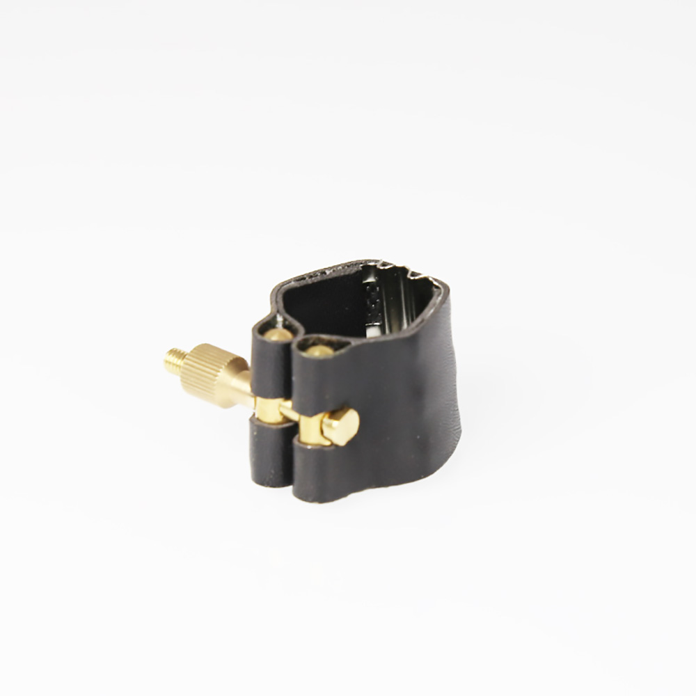Rochix Leather Ligature with Copper Sheet and Plastic Cap for Soprano Saxophone Sax