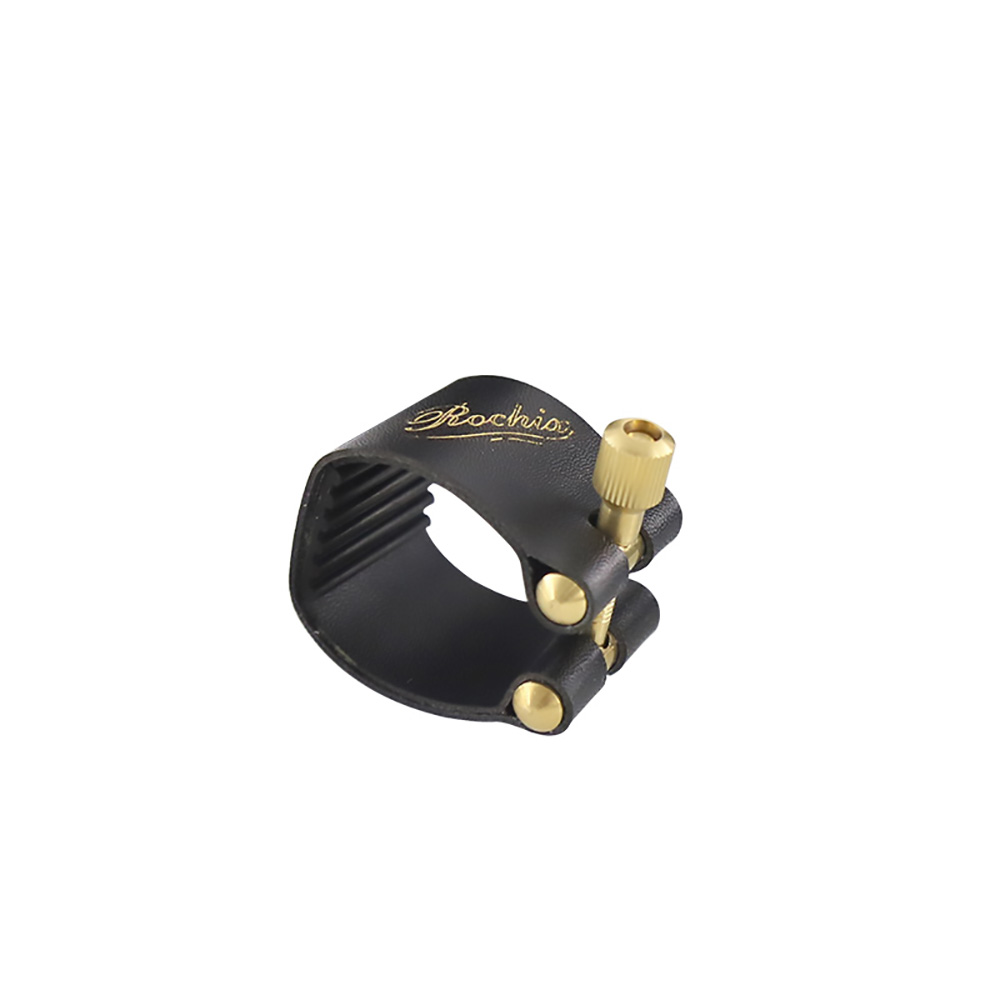 Rochix Leather Ligature and Plastic Cap for Alto Saxophone Sax