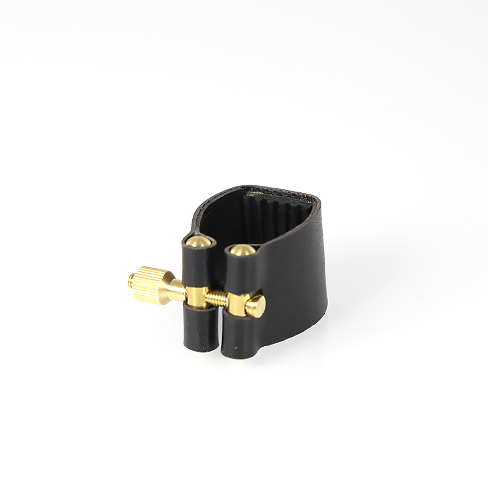 Rochix Leather Ligature and Plastic Cap for Soprano Saxophone Sax