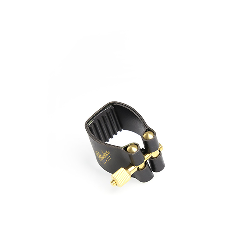 Rochix Leather Ligature and Plastic Cap for Soprano Saxophone Sax