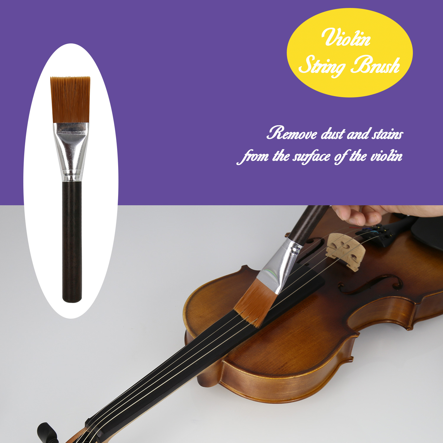 Violin Cleaner Care Cleaning Kit,Maintenance Kit,Beeswax,Liquid Rosin,Rosin Remover,String Oil,Polish,Violin Humidifier,Violin String Brush,Cleaning Clot.