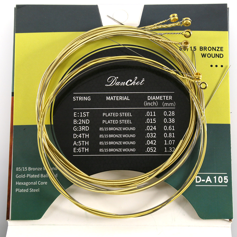 A105 Acoustic Guitar Strings,Bronze,Normal (1 Set)