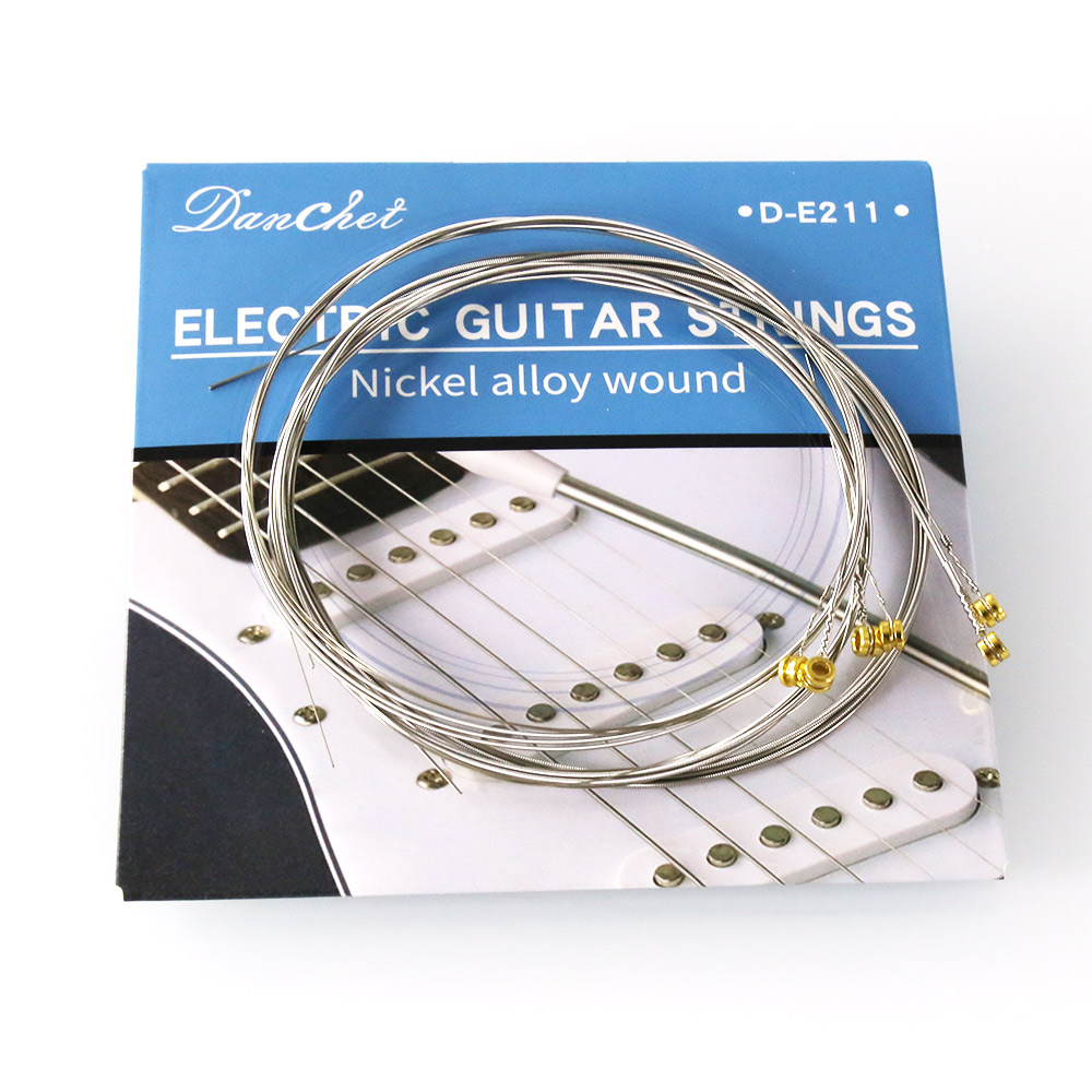 E211 Nickel Wound Electric Guitar Strings,Regular Light(1 Set)