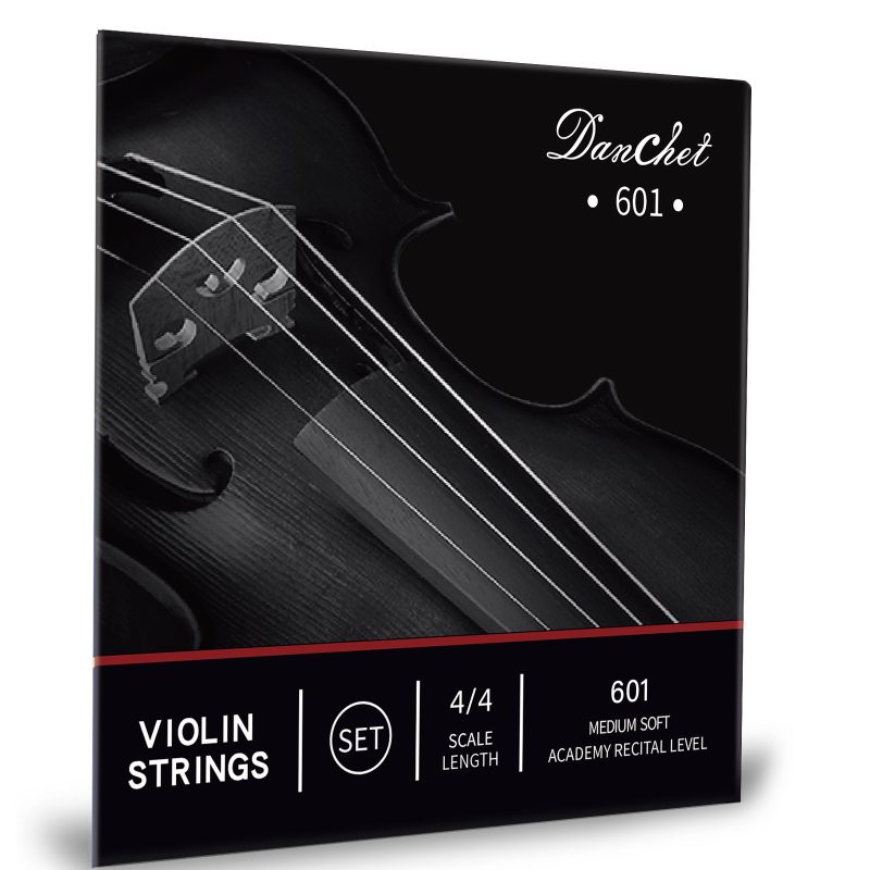 Violin Strings 4/4 Full Set Academy Performance Grade, Ball End, Medium Soft Wound 601 (Includes E, A, D, G Strings) - Reliable, Affordable Violin Replacement…