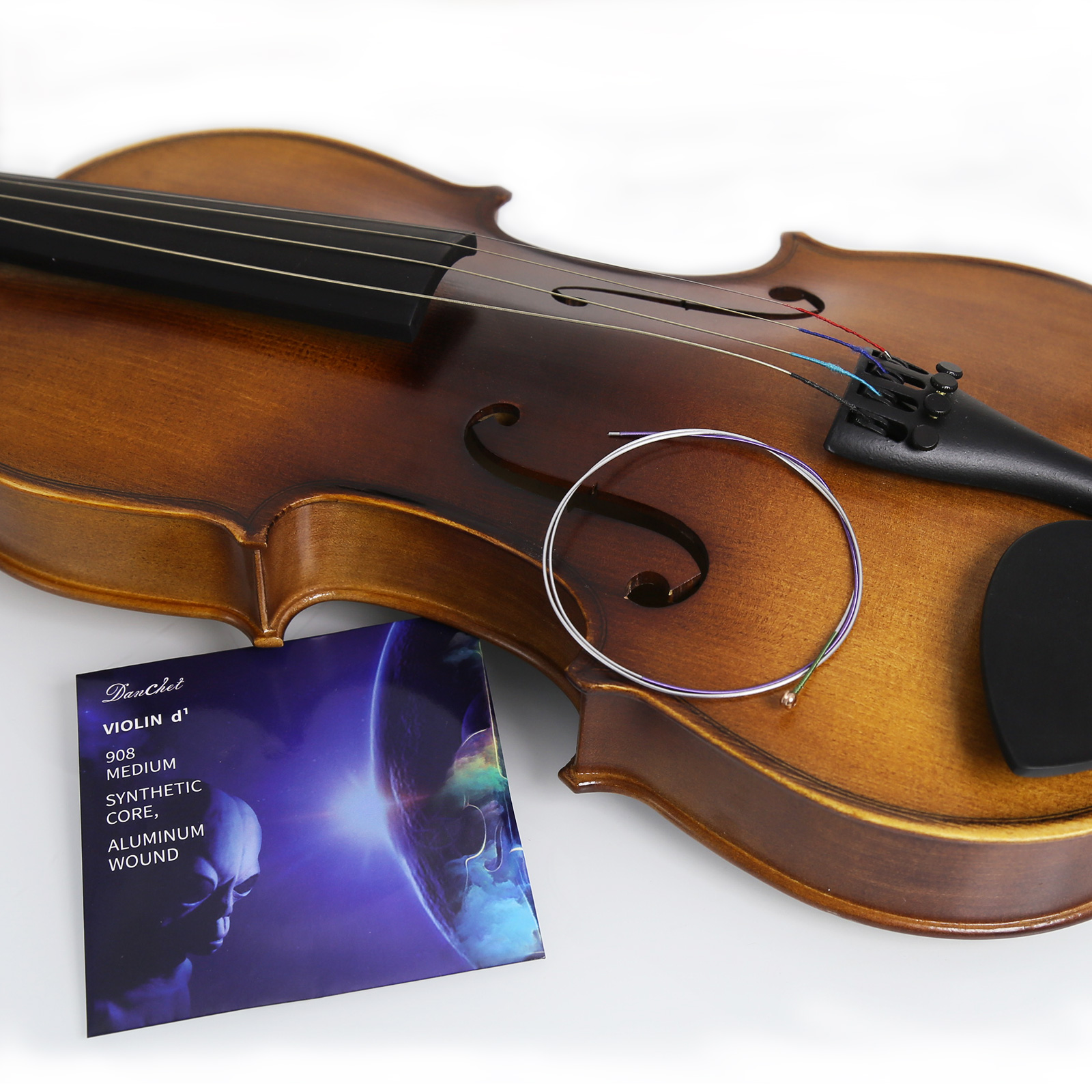 Violin Strings 4/4 Full Set Professional Performance Grade, Ball End, Nylon Wound 901 (Includes E, A, D, G Strings)…