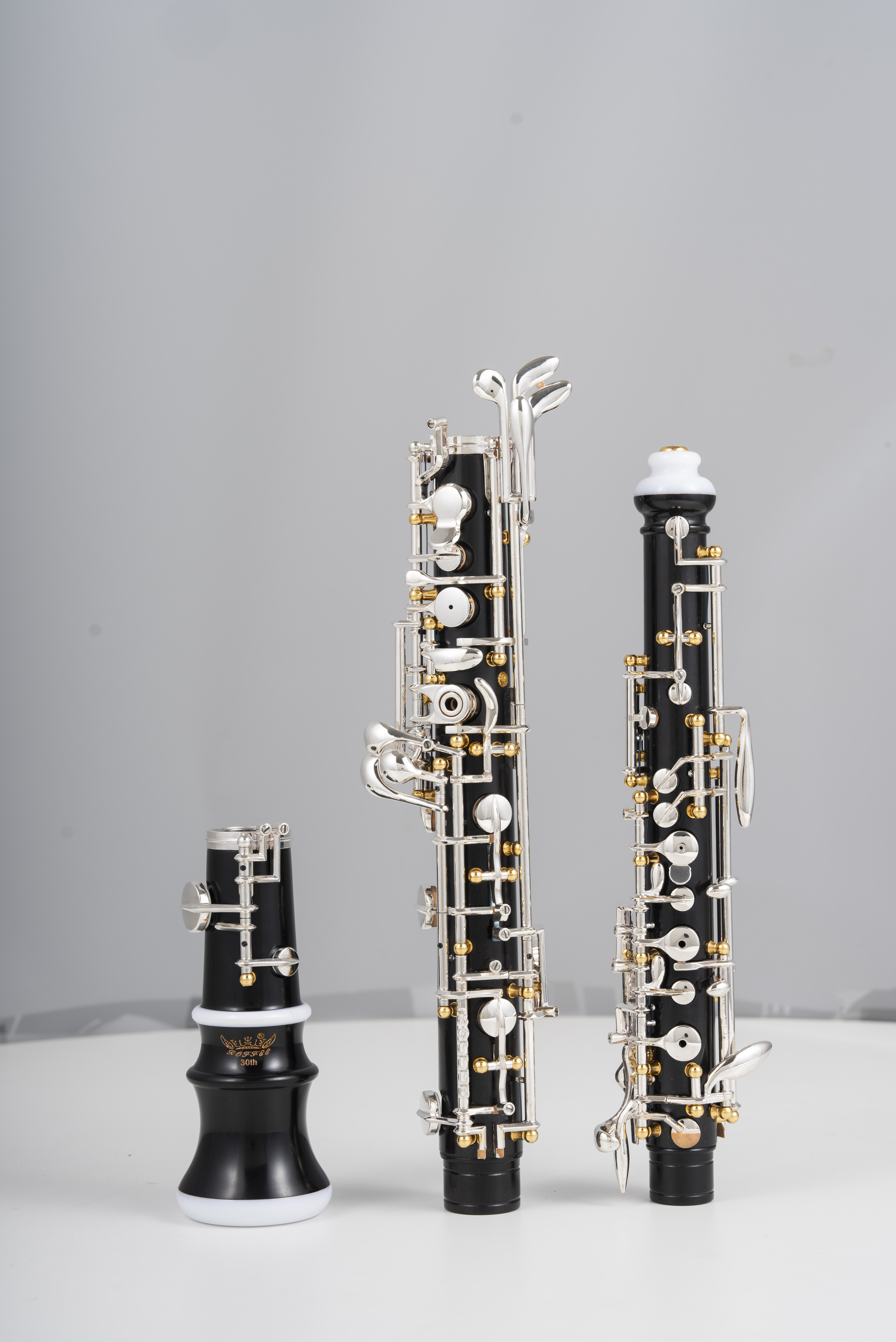 Professional Performance Level Oboe Ebony Full/Semi Automatic Gold Posts Silver Plated Keys