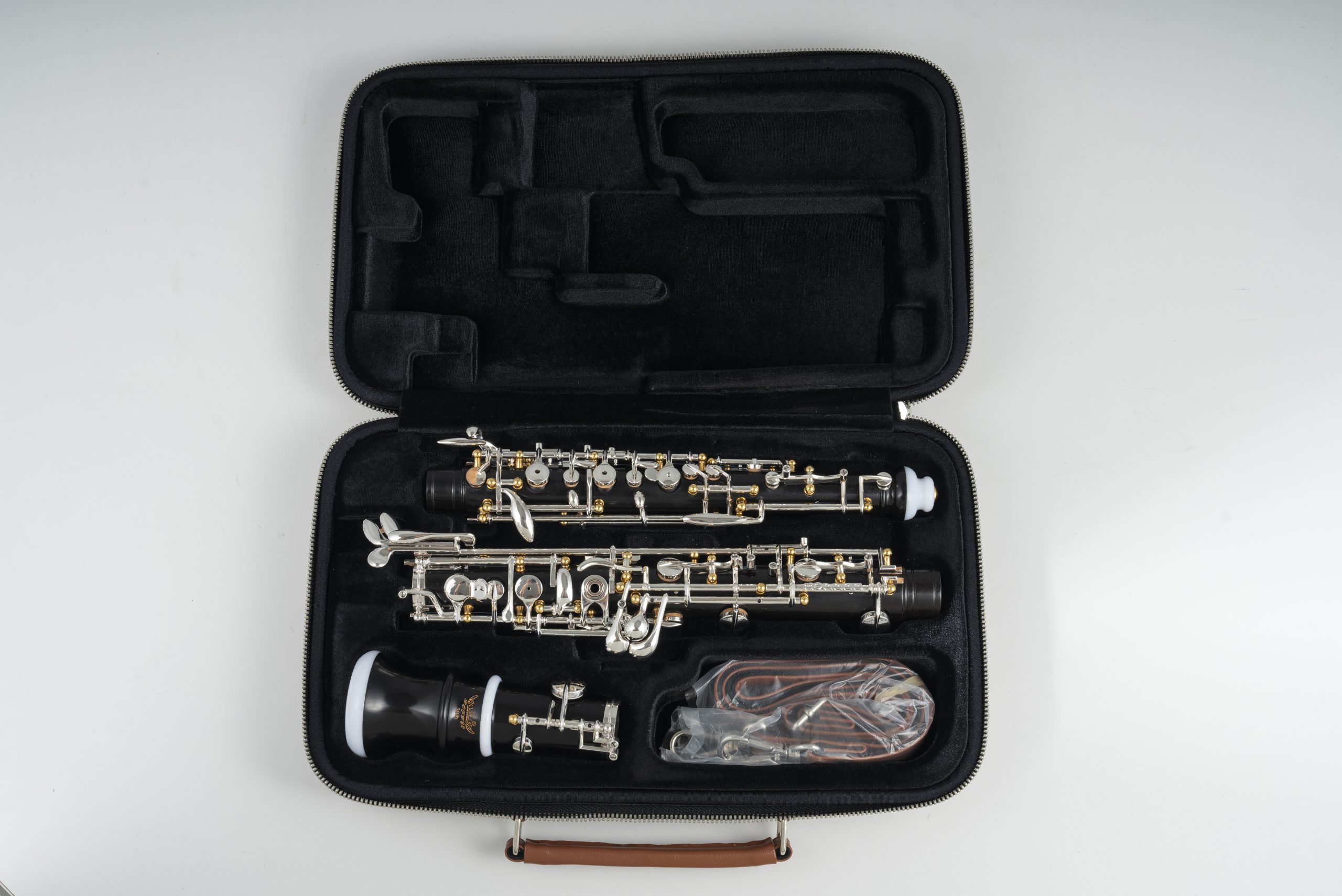 Professional Performance Level Oboe Ebony Full/Semi Automatic Gold Posts Silver Plated Keys