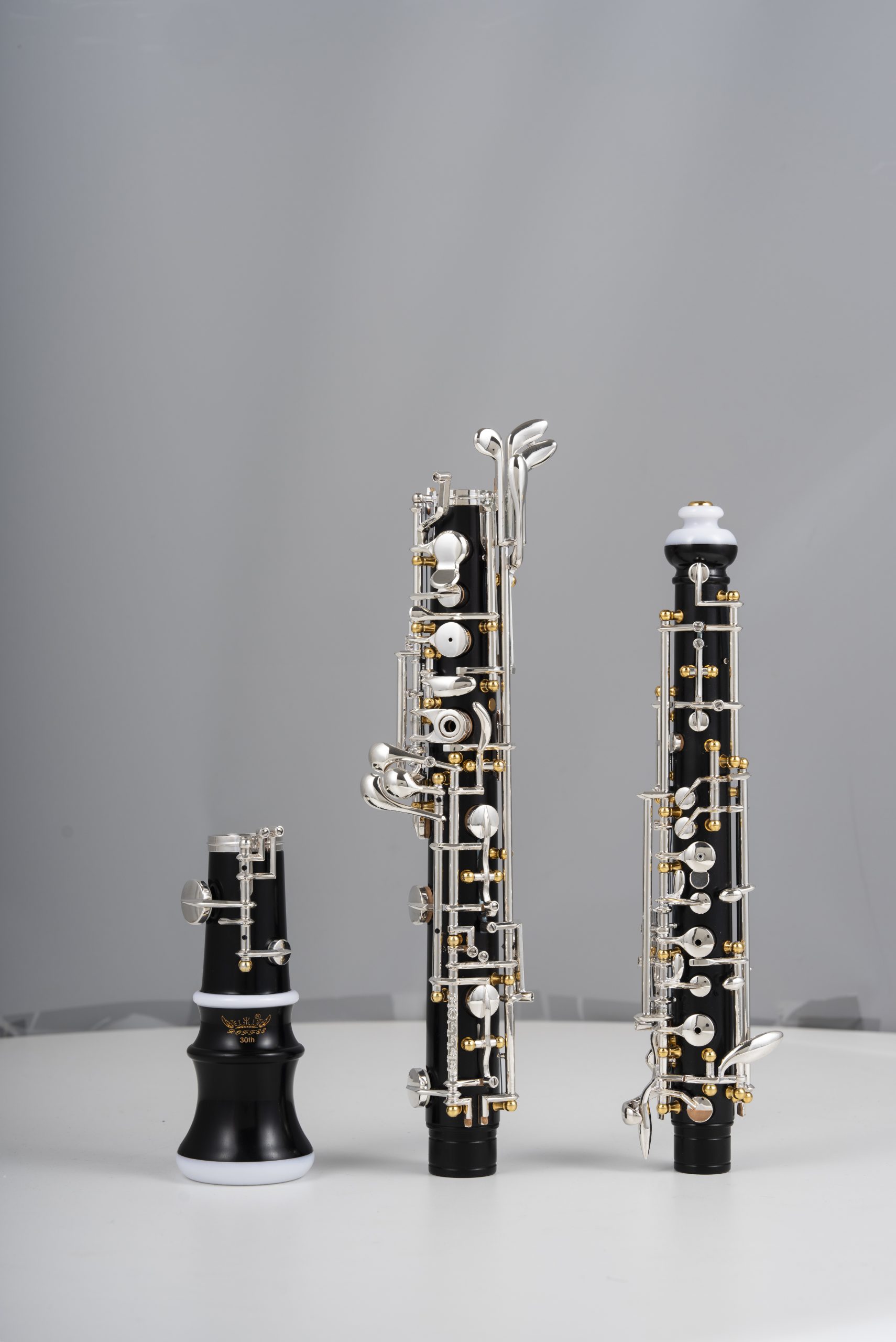 Professional Performance Level Oboe Ebony Full/Semi Automatic Gold Posts Silver Plated Keys