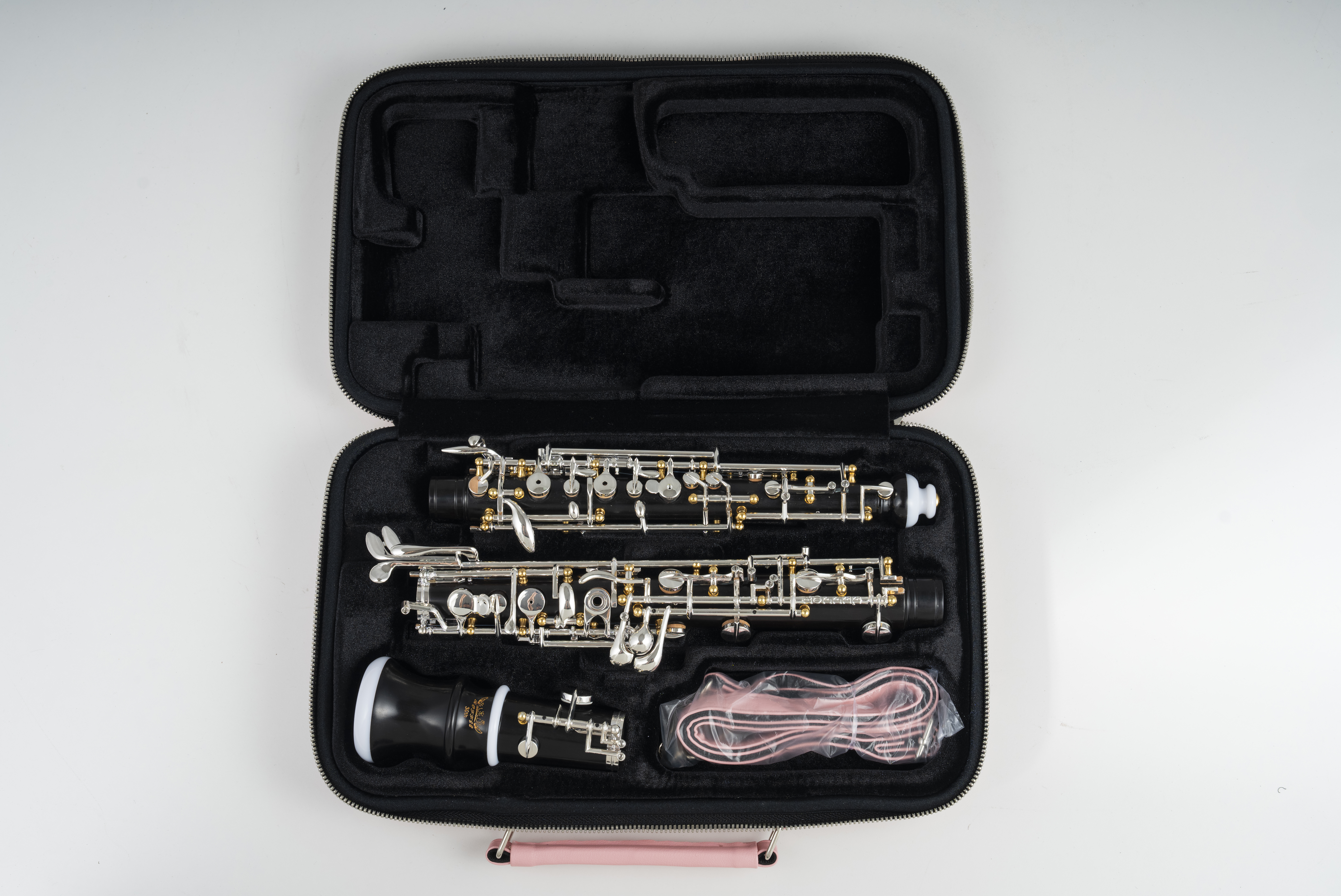 Professional Performance Level Oboe Ebony Full/Semi Automatic Gold Posts Silver Plated Keys